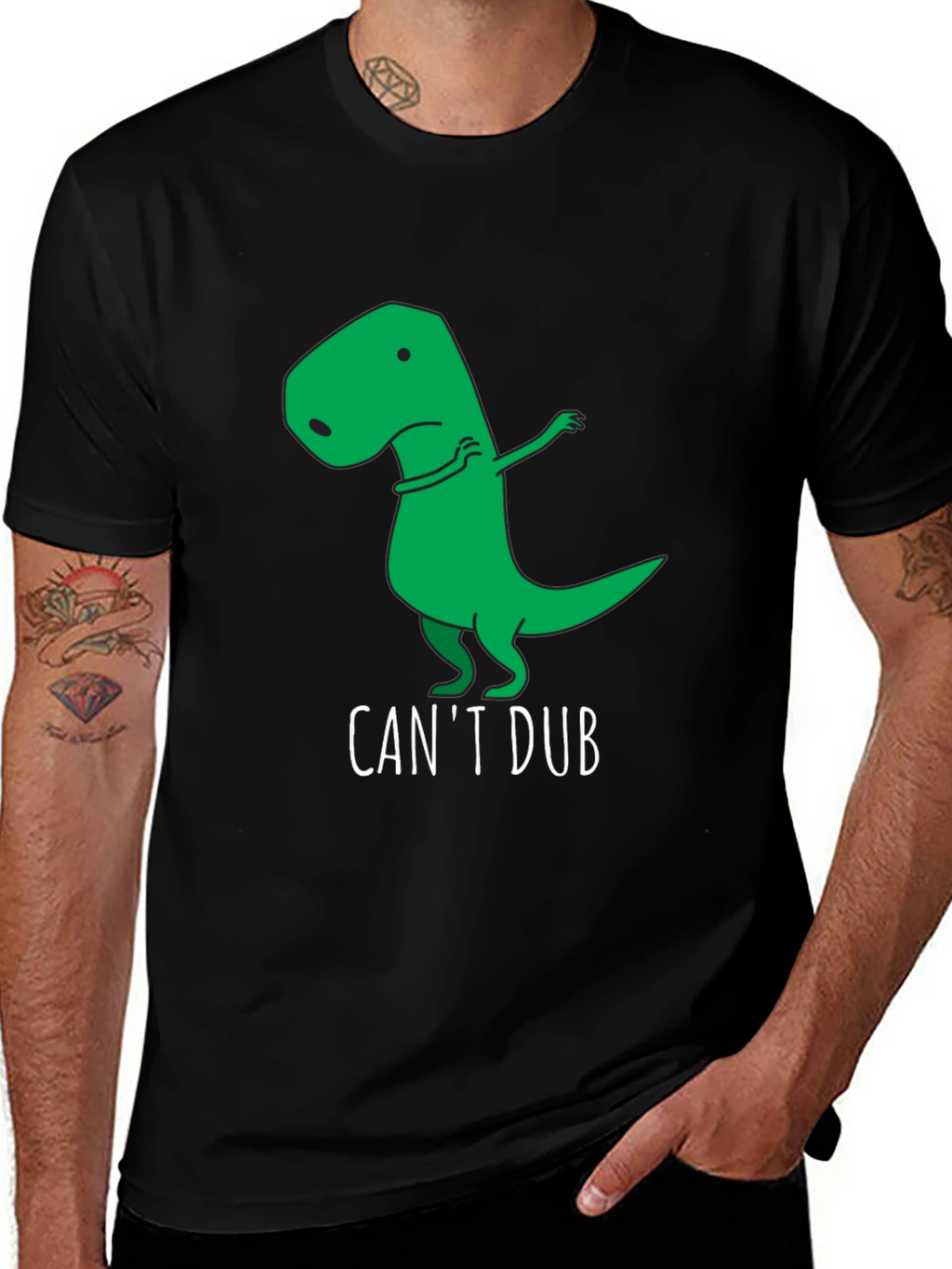 Funny Cant Dub Dinosaur T-Shirt