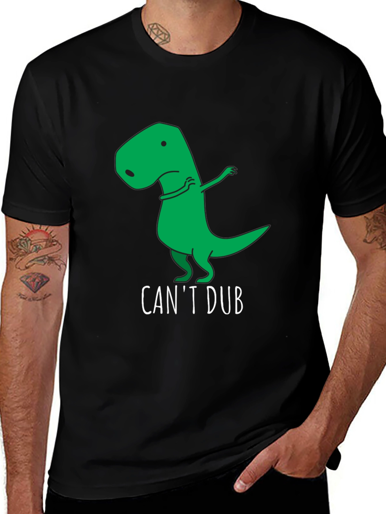 Funny Cant Dub Dinosaur T-Shirt