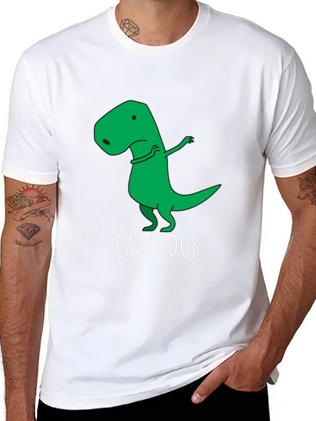 Funny Cant Dub Dinosaur T-Shirt