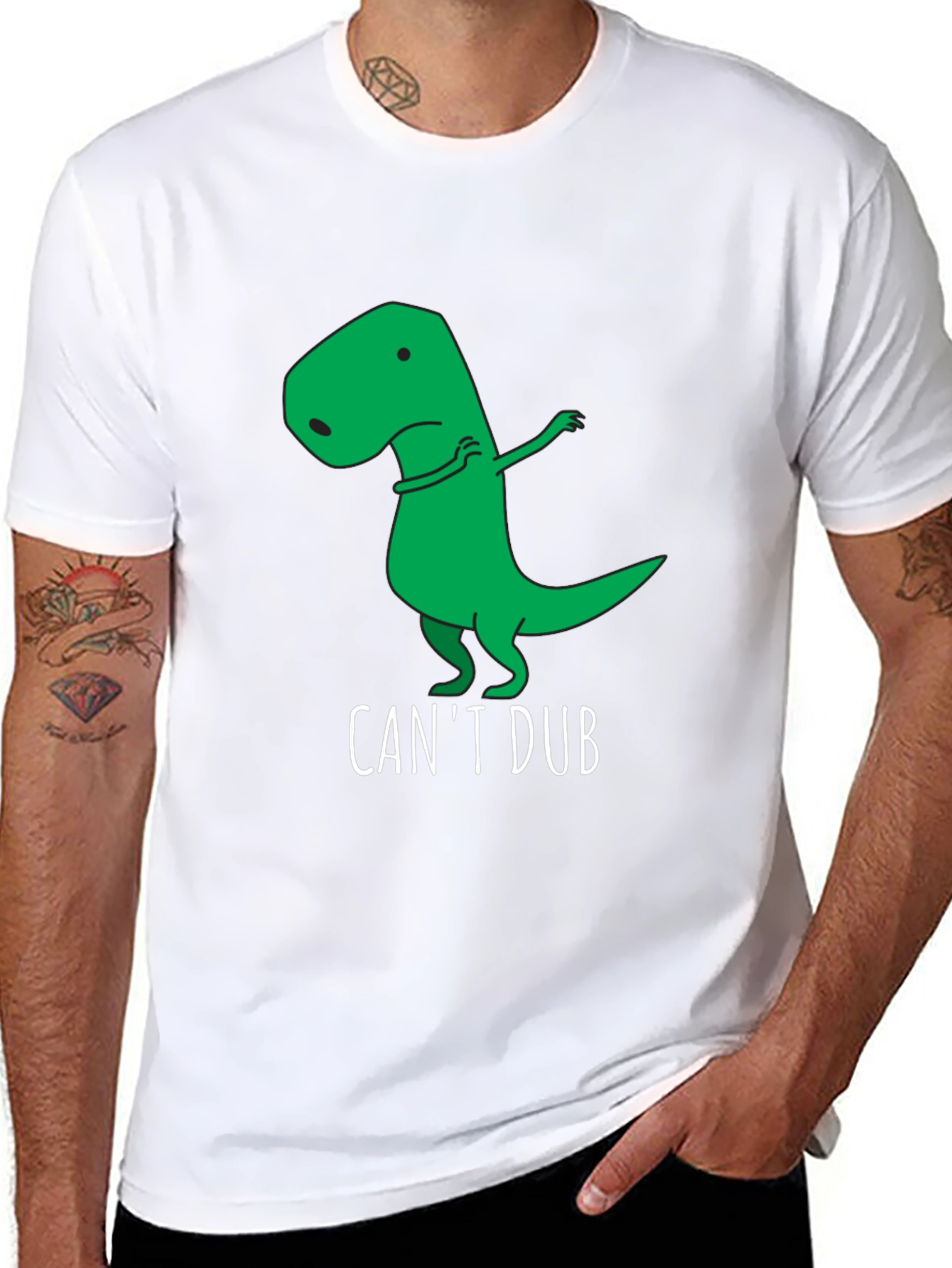 Funny Cant Dub Dinosaur T-Shirt