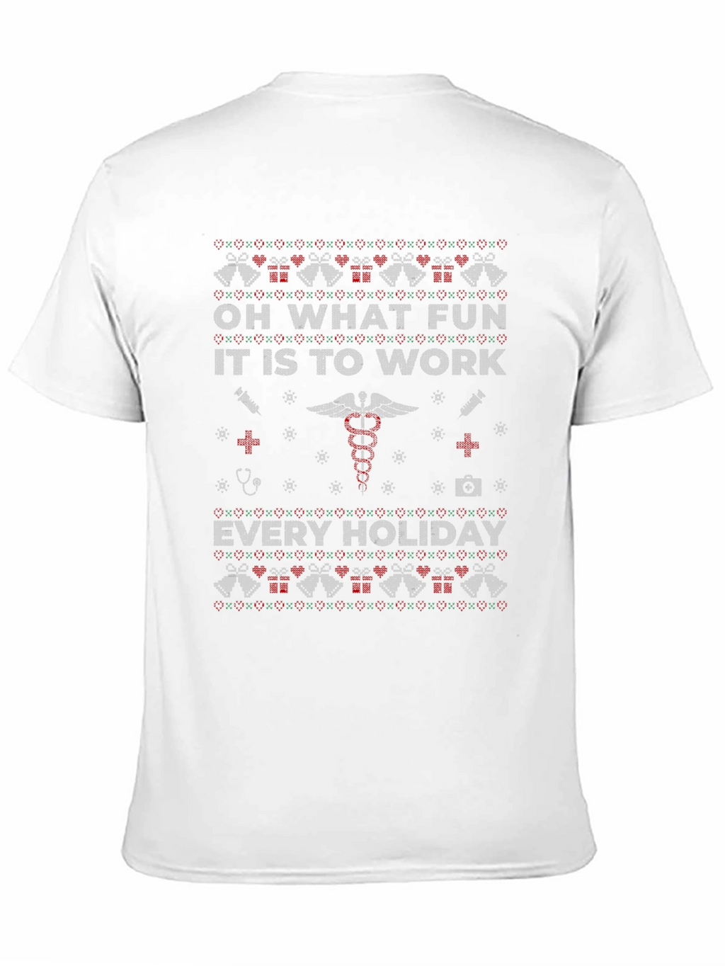 Funny Nurse Holiday Work Ugly Christmas T-Shirt