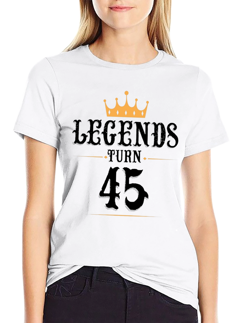 Legends Turn 45 T-Shirt - Birthday Gift