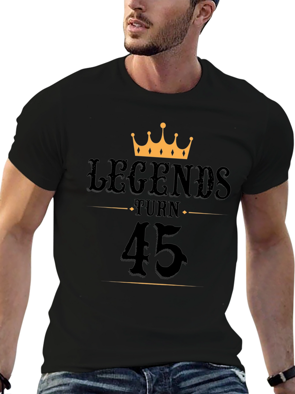 Legends Turn 45 T-Shirt - Birthday Gift