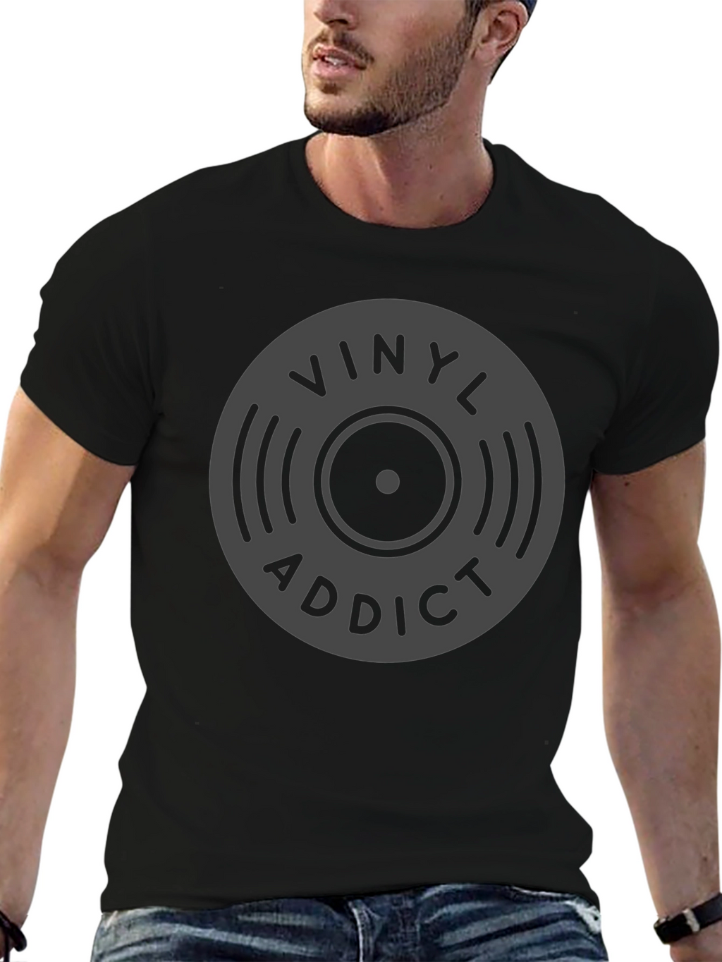 Vinyl Addict Graphic T-Shirt