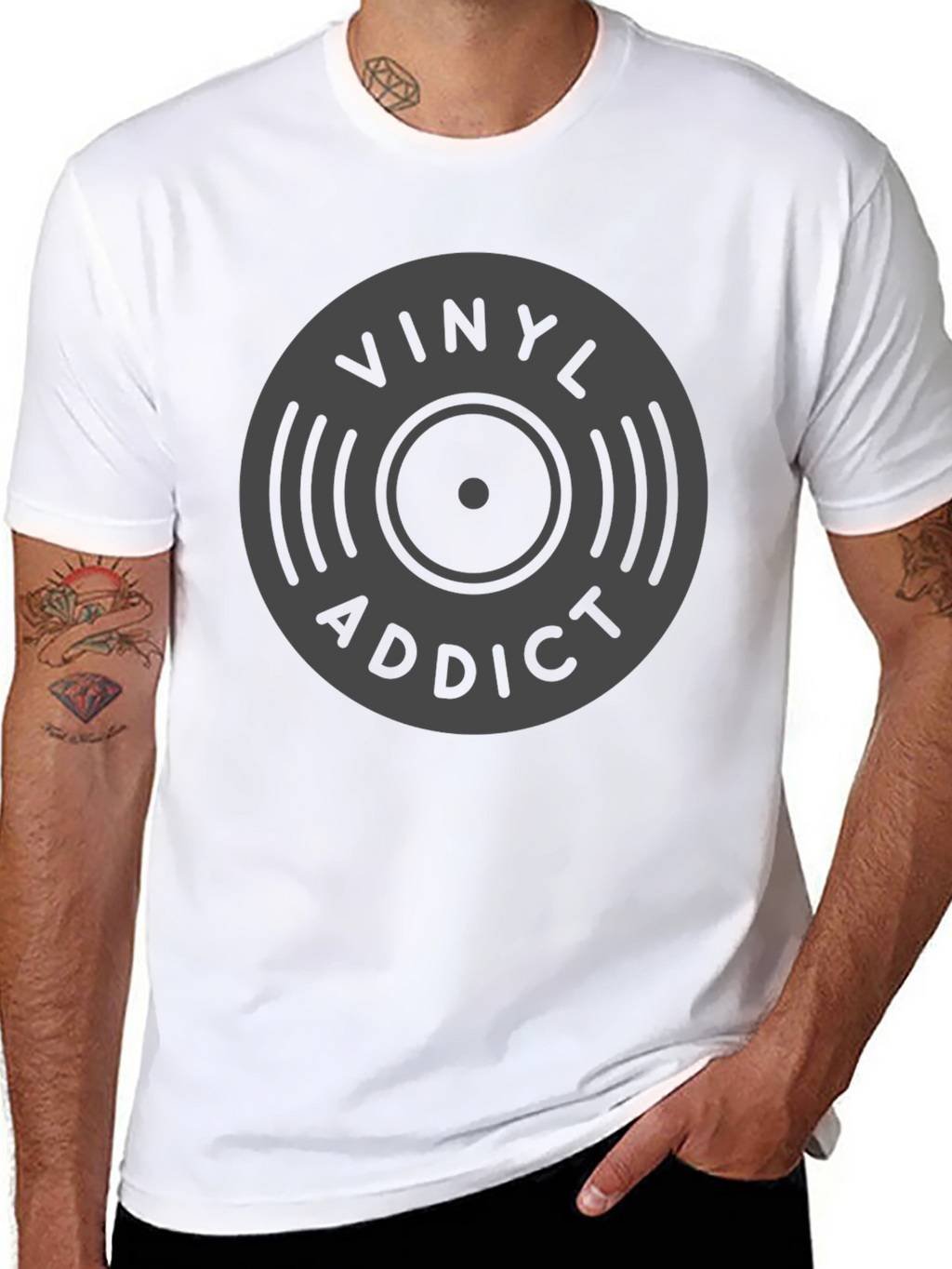Vinyl Addict Graphic T-Shirt