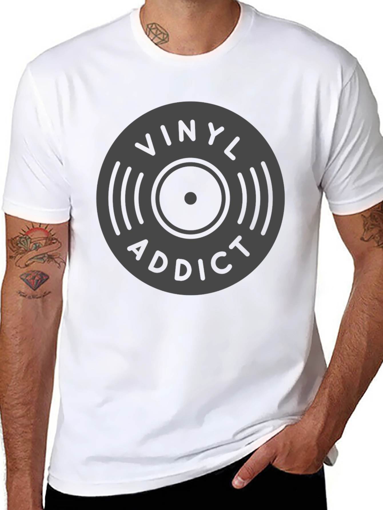 Vinyl Addict Graphic T-Shirt