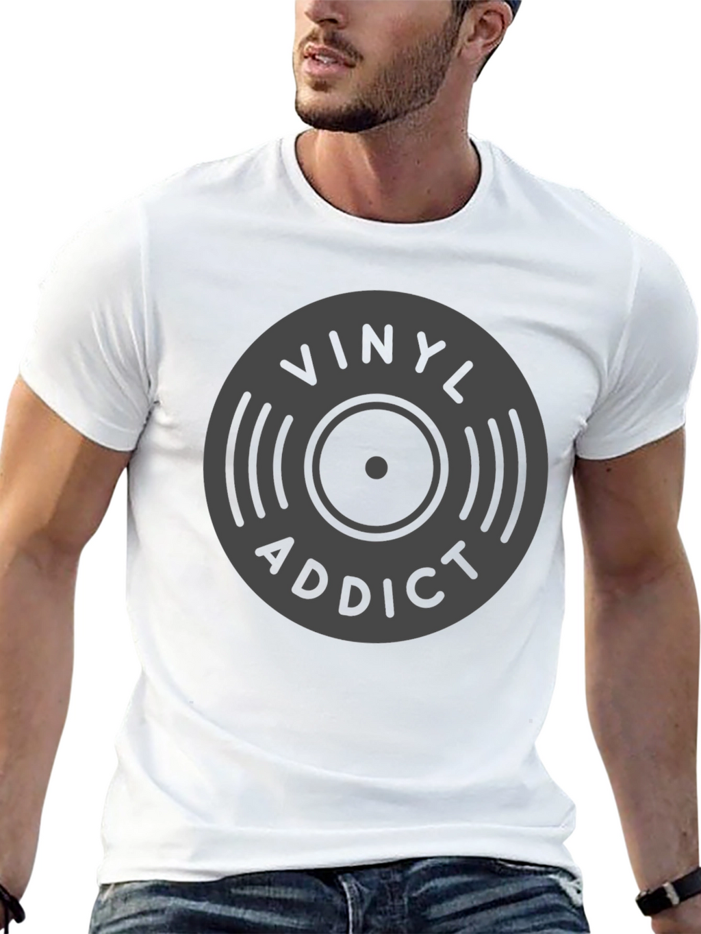 Vinyl Addict Graphic T-Shirt