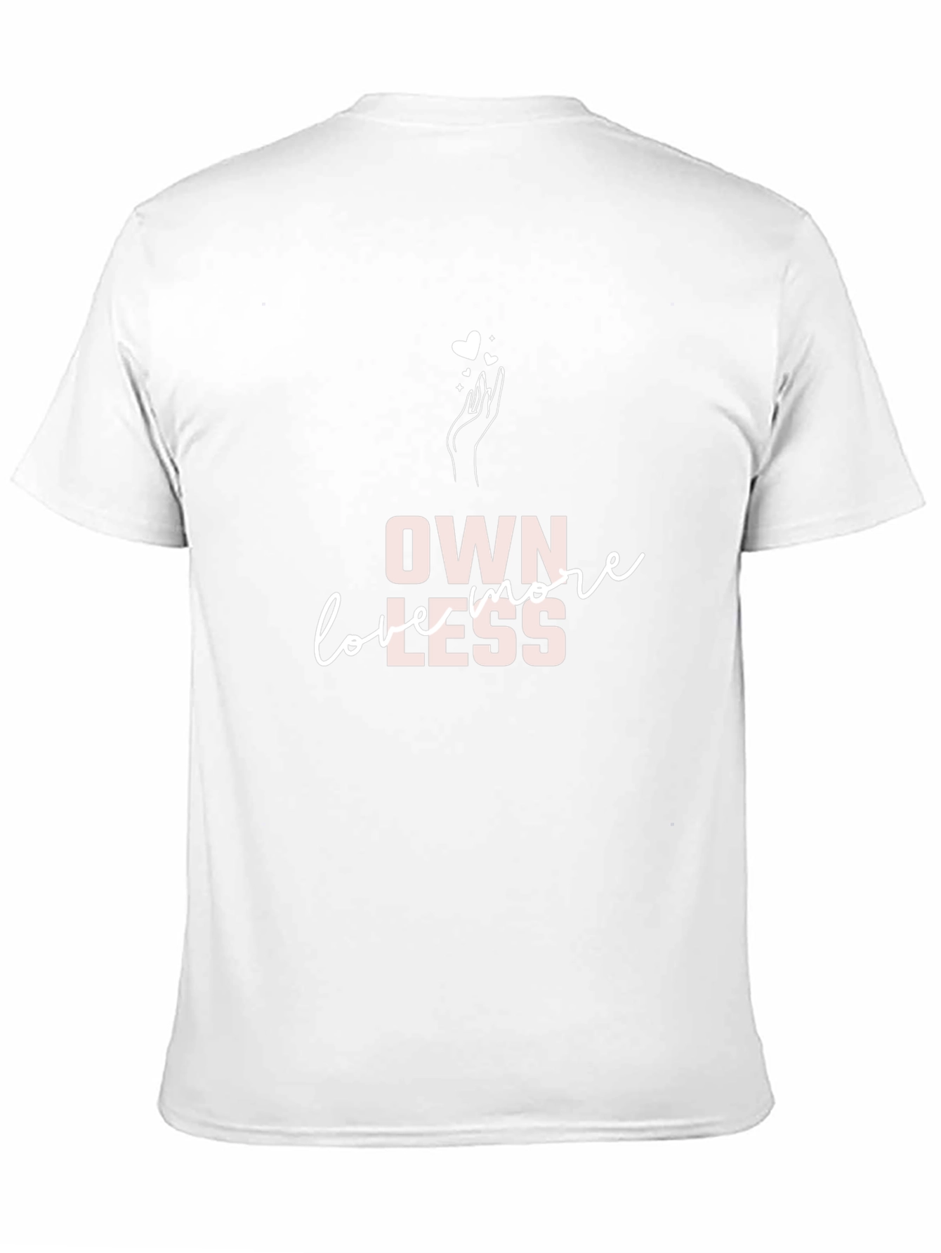 Own More Love Less Black Graphic Tee