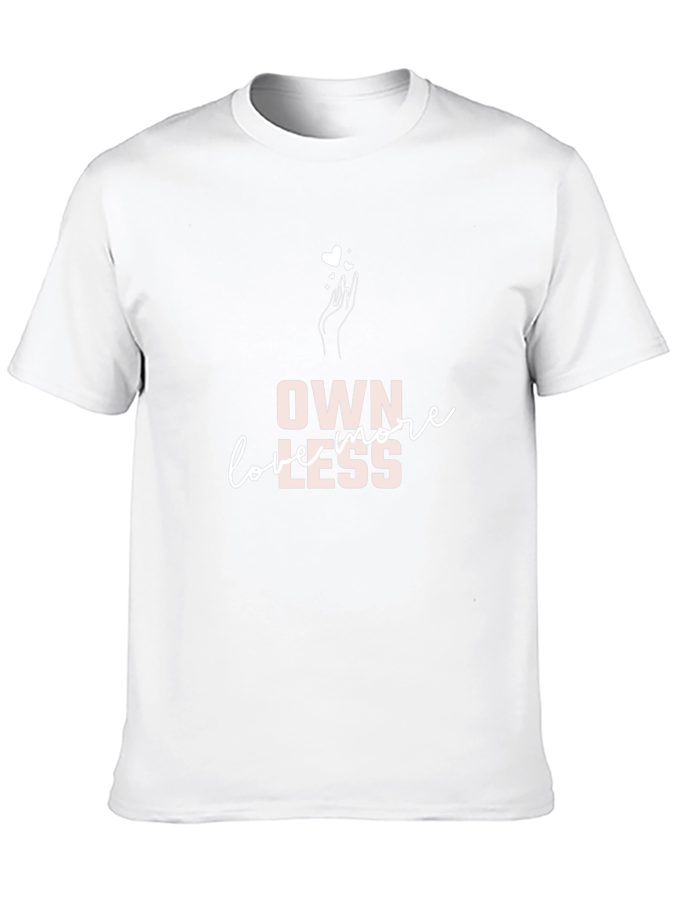 Own More Love Less Black Graphic Tee