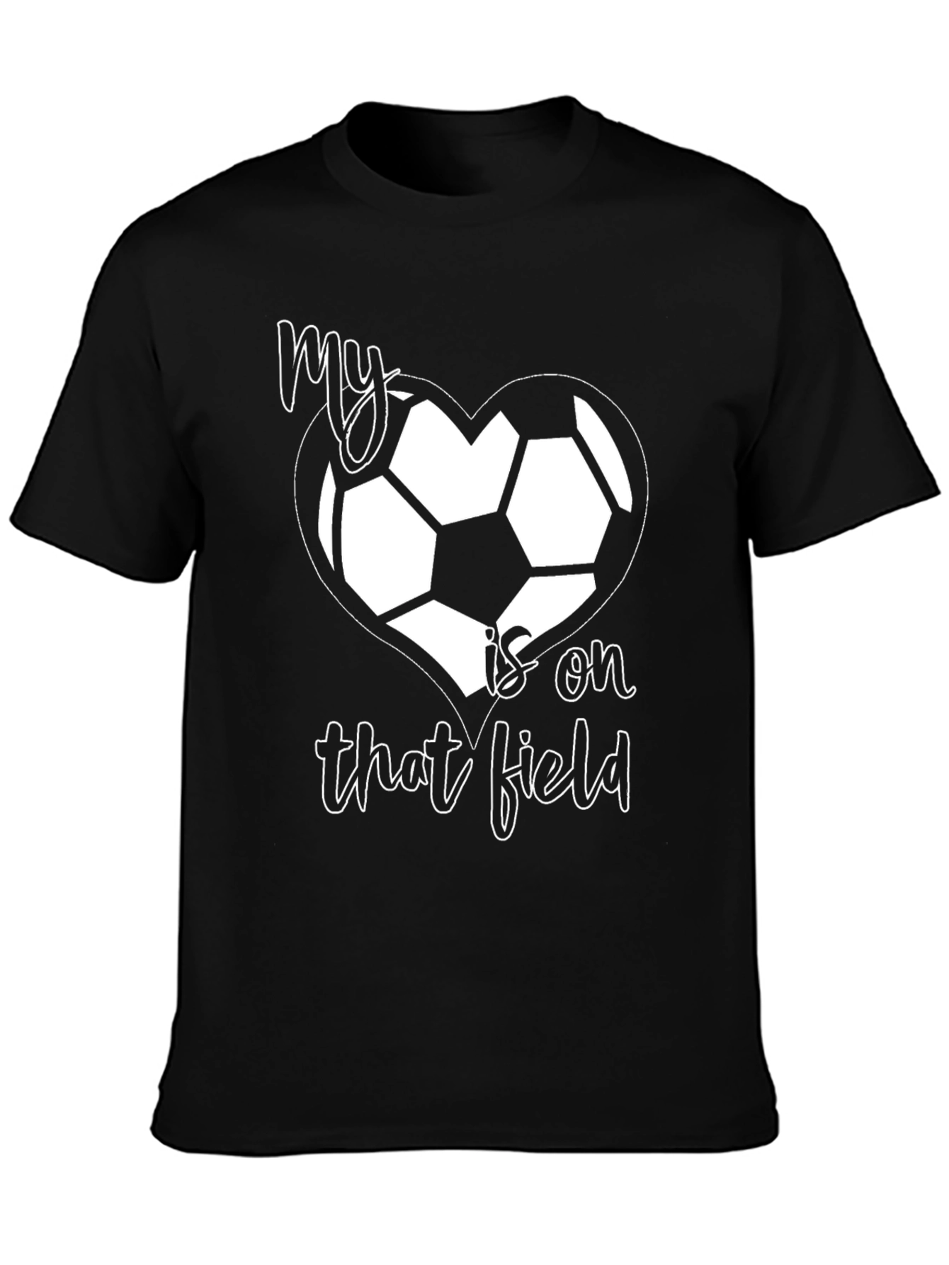 Soccer Mom Tee - My Heart is on That Field