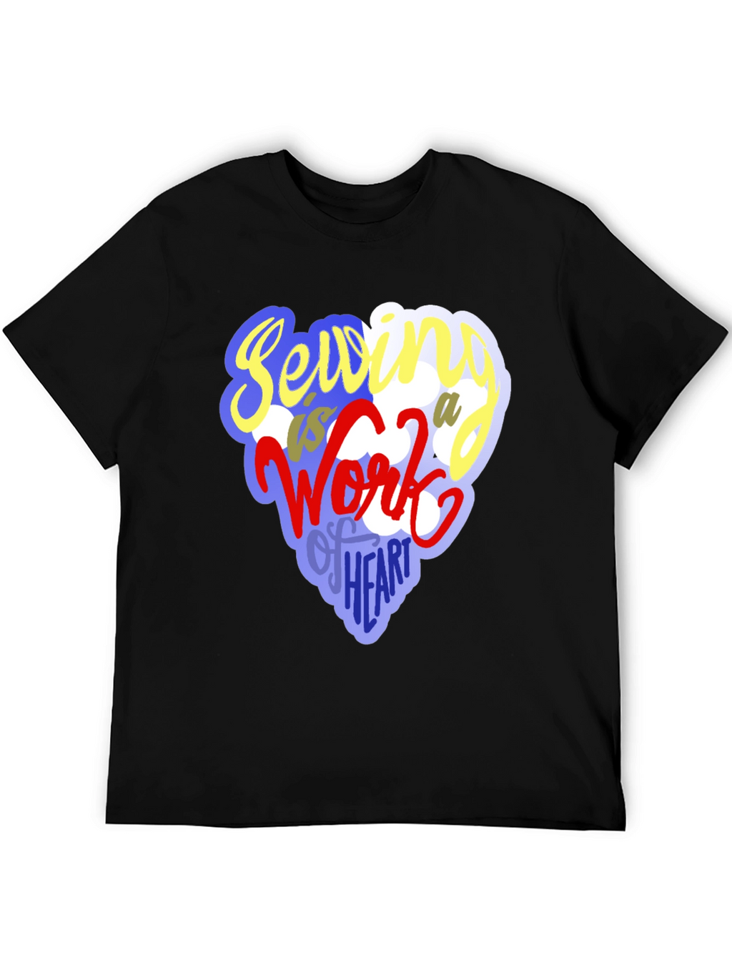 Sewing Heart T-Shirt - Unique Crafting Design