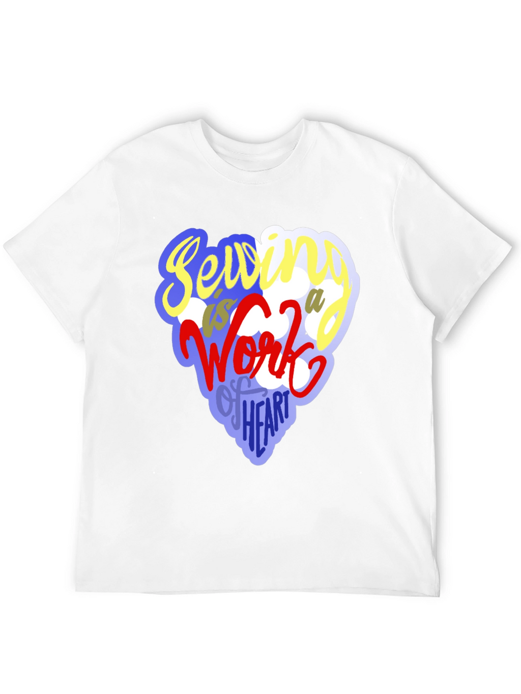 Sewing Heart T-Shirt - Unique Crafting Design
