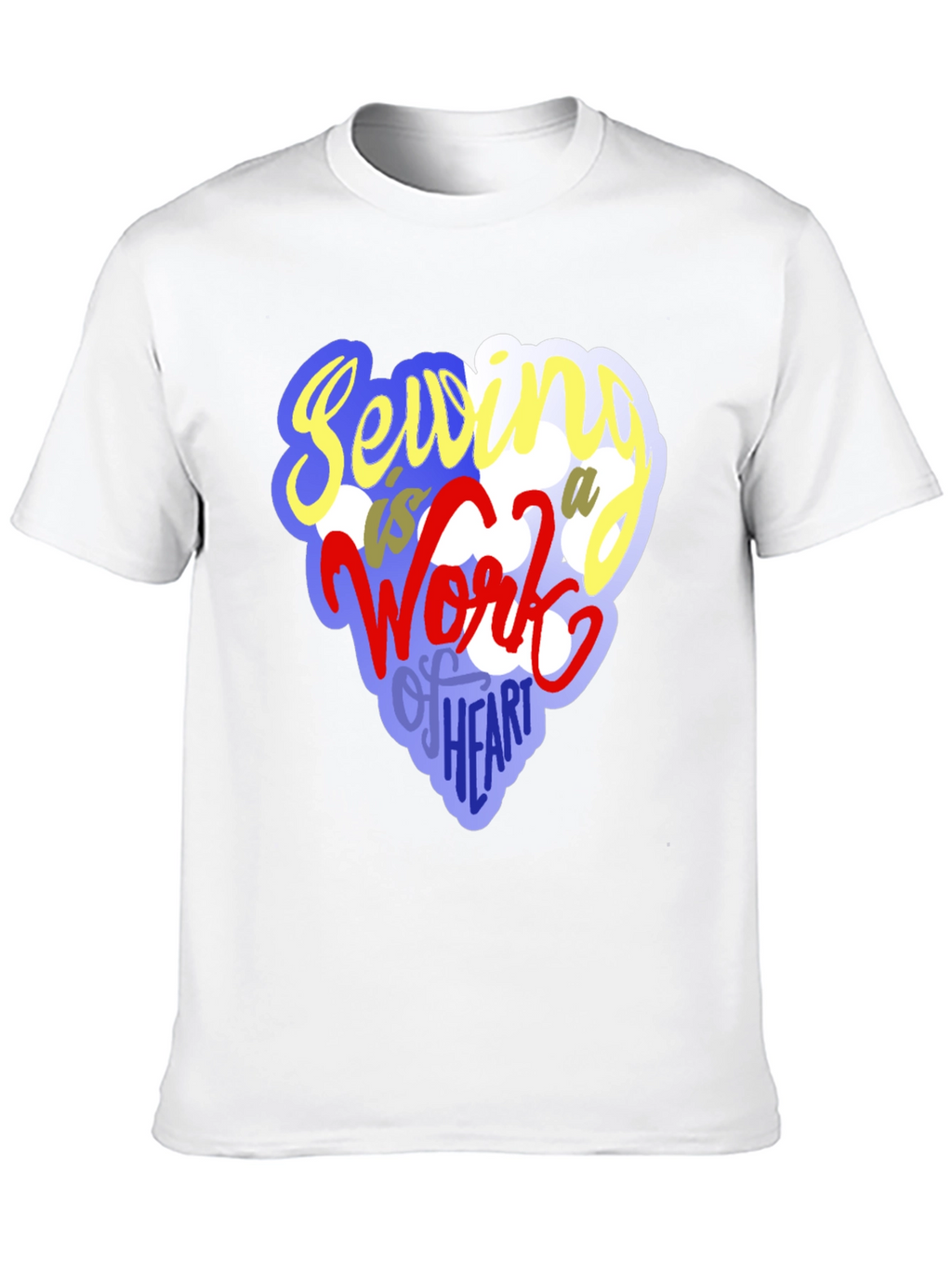 Sewing Heart T-Shirt - Unique Crafting Design
