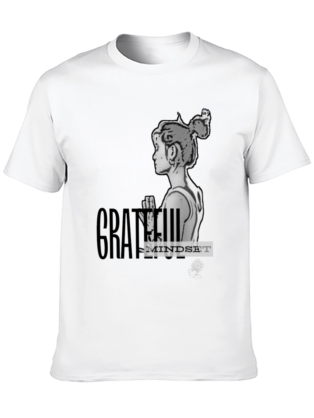 Grateful Mindset Graphic T-Shirt - Black