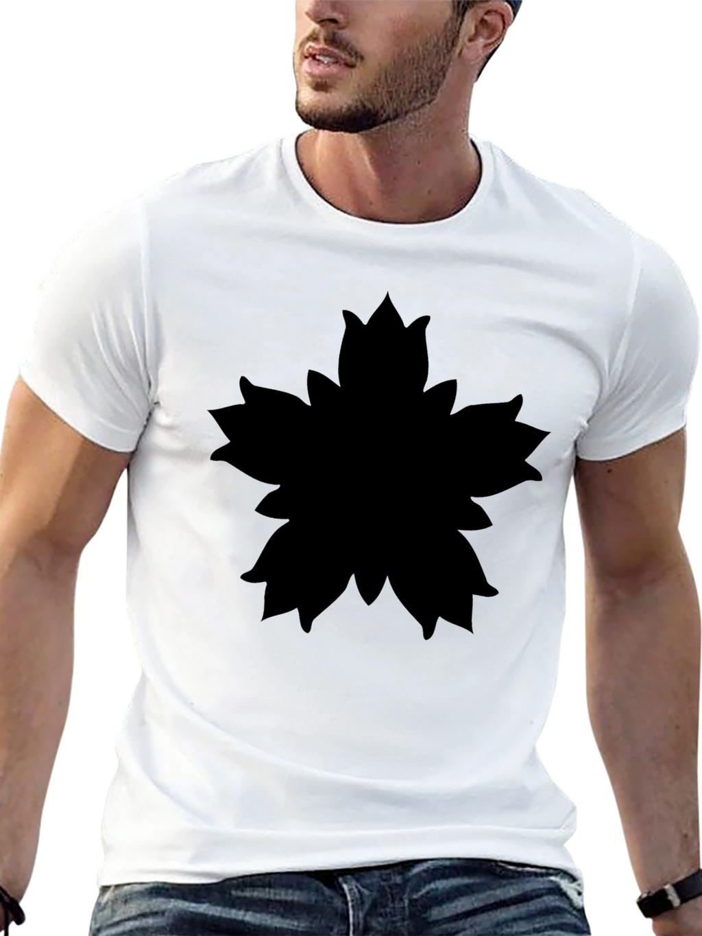 Black Sakura Blossom Graphic T-Shirt - Stylish Comfort