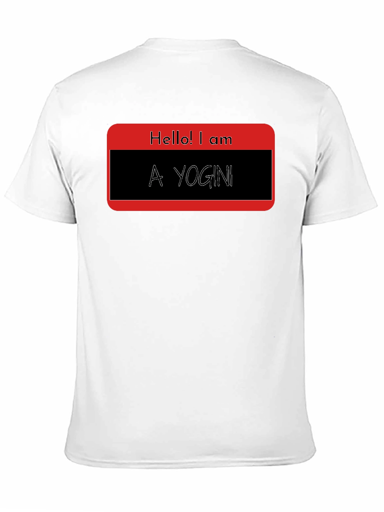 Hello! I am A Yogini - Black T-Shirt