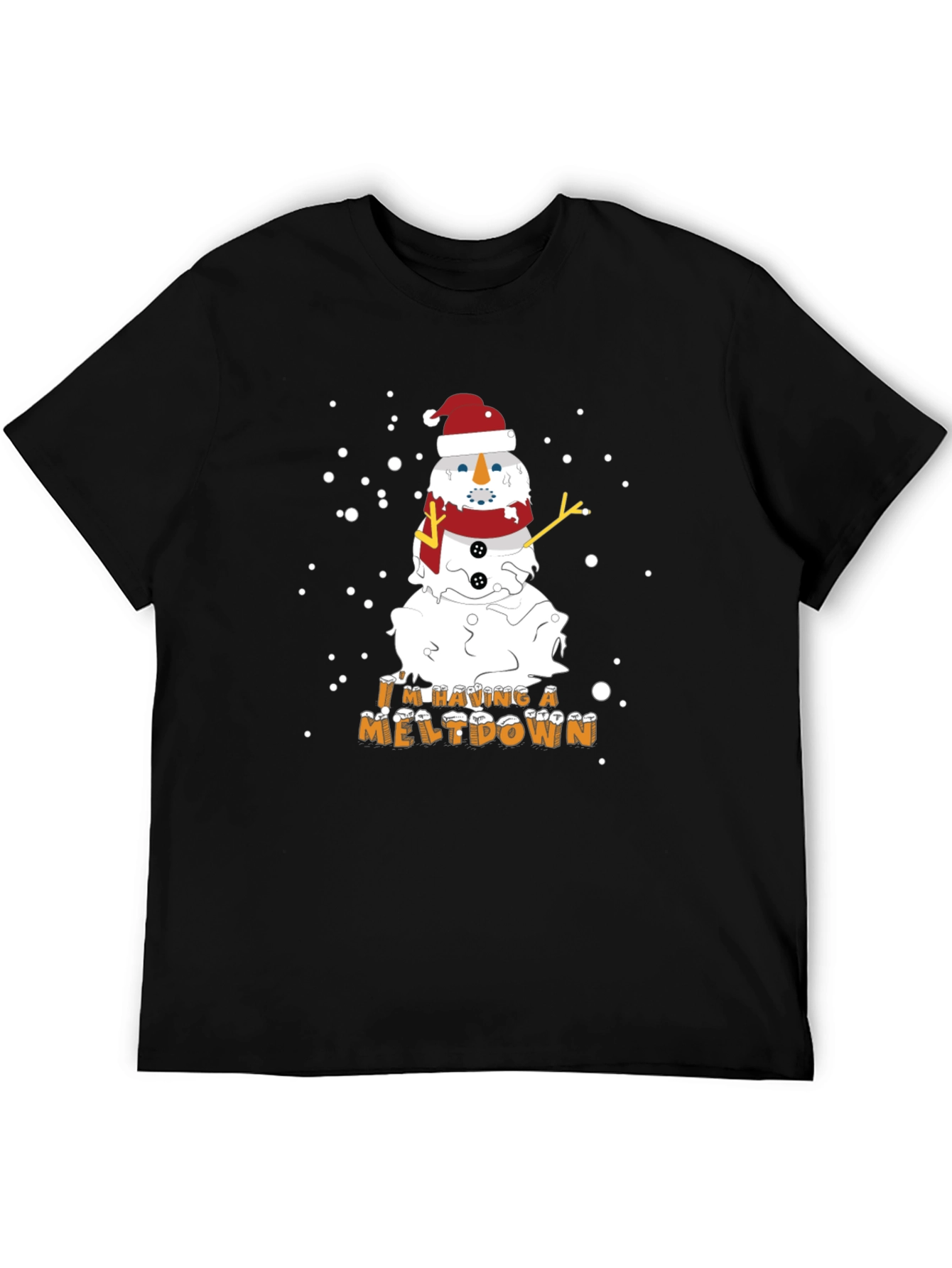 Melting Snowman Christmas Graphic Tee