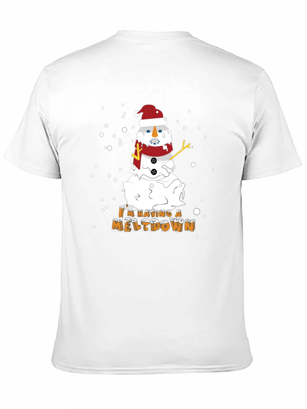 Melting Snowman Christmas Graphic Tee
