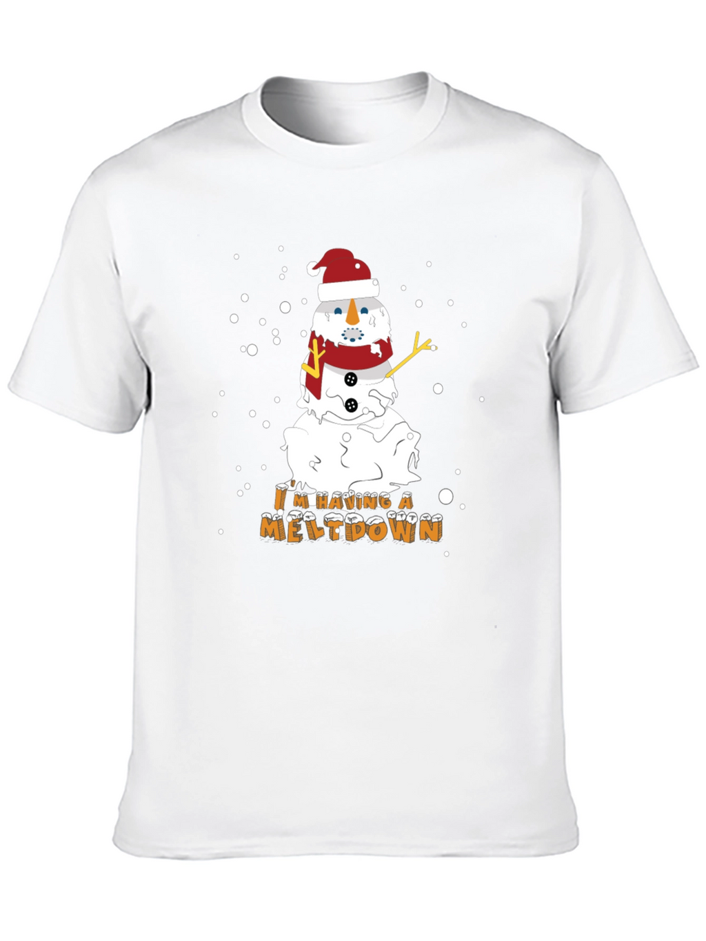 Melting Snowman Christmas Graphic Tee
