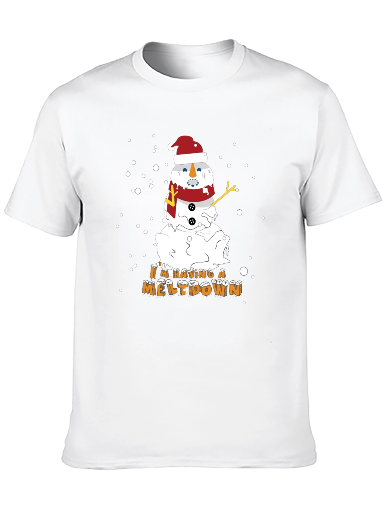 Melting Snowman Christmas Graphic Tee