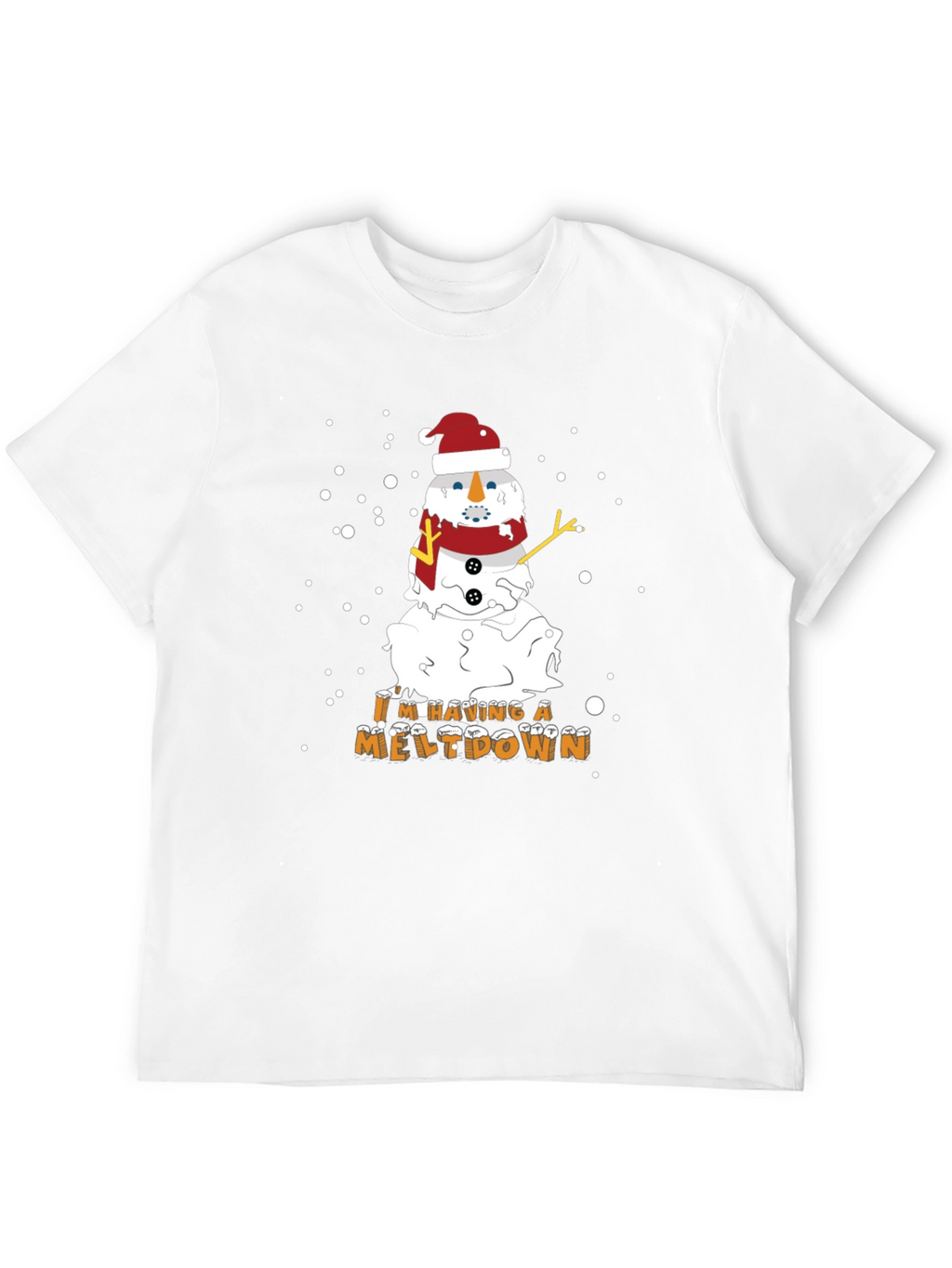 Melting Snowman Christmas Graphic Tee