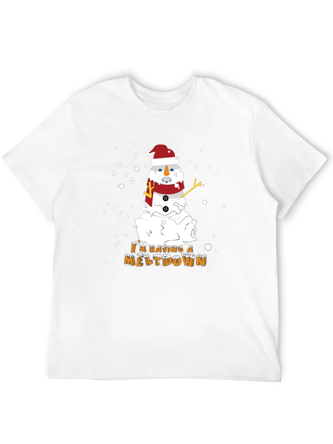 Melting Snowman Christmas Graphic Tee