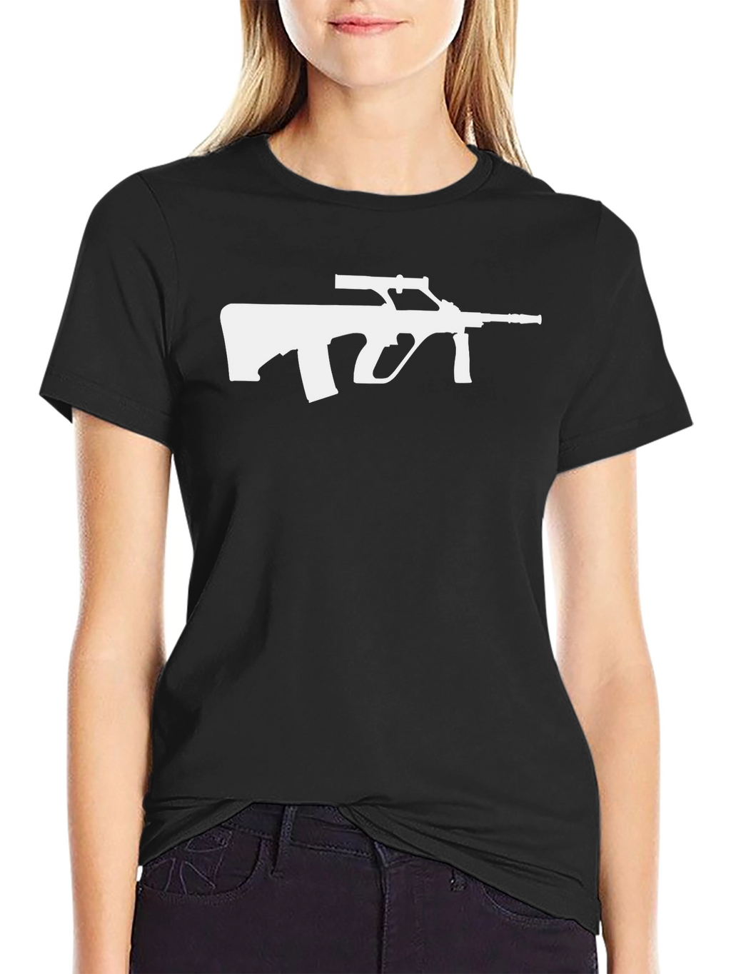 Tactical AUG Rifle Graphic T-Shirt