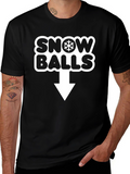 Snow Balls Novelty Graphic T-Shirt