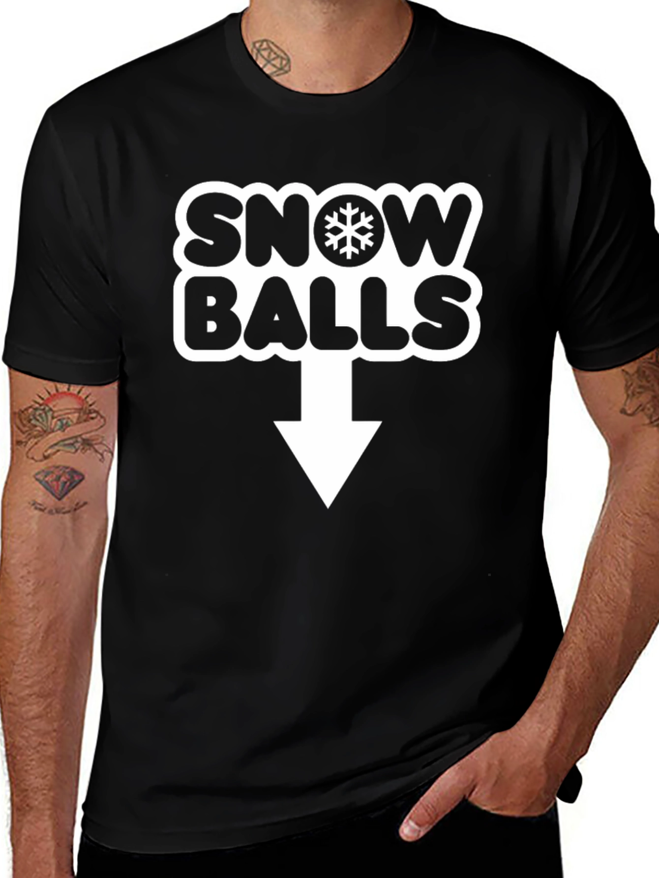 Snow Balls Novelty Graphic T-Shirt
