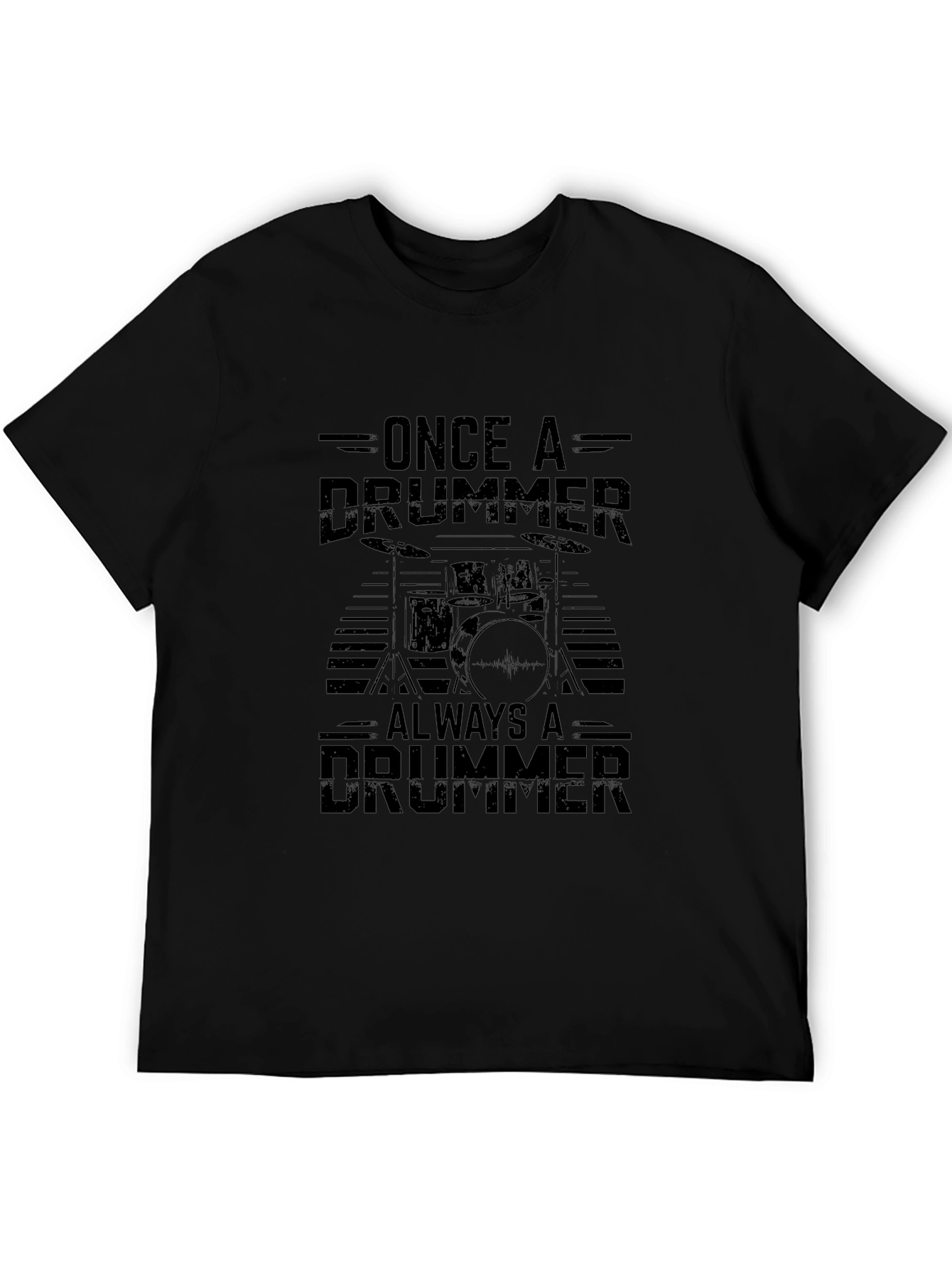 Drummer Graphic T-Shirt - Black