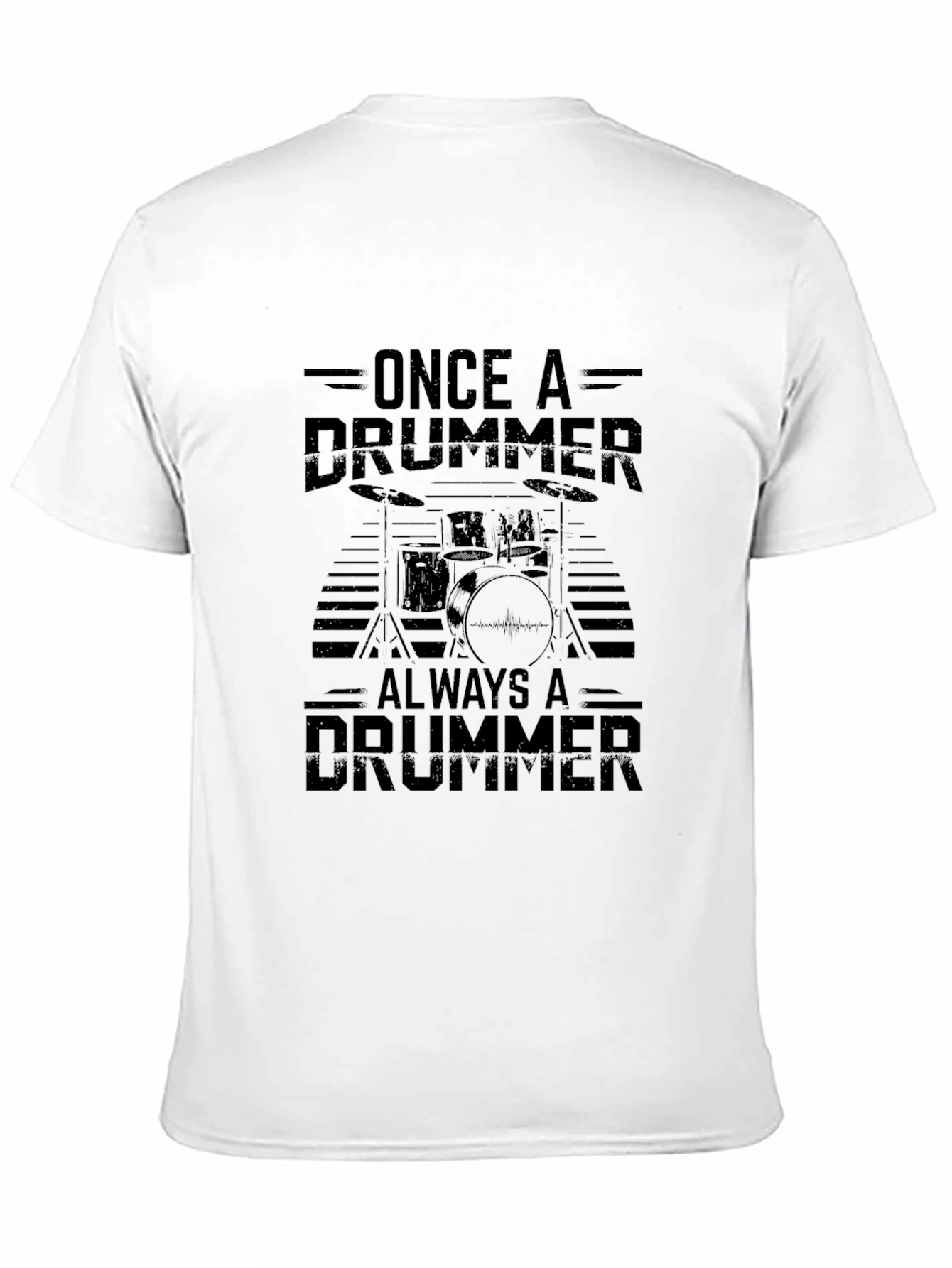 Drummer Graphic T-Shirt - Black