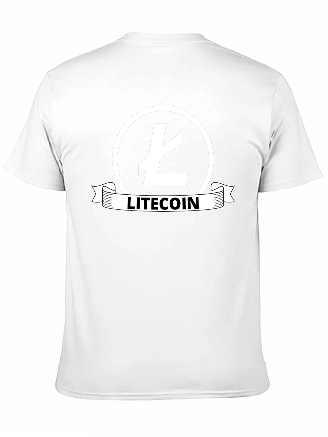 Litecoin Logo Black T-Shirt - Crypto Fan Apparel