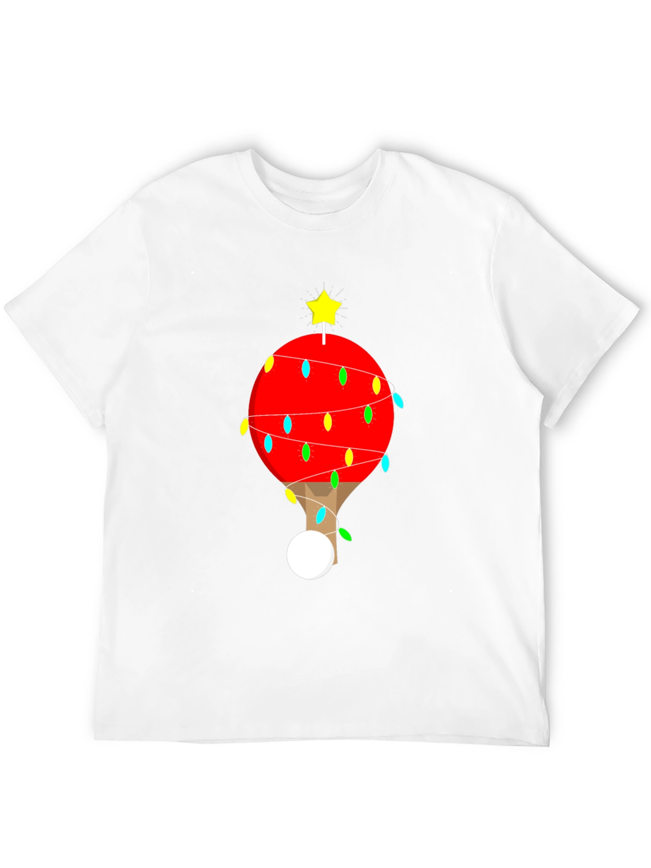 Festive Table Tennis Christmas T-Shirt