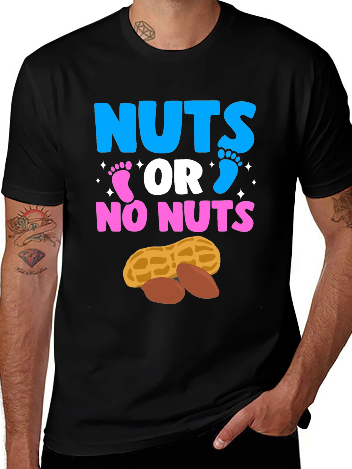 Nuts or No Nuts Gender Reveal T-Shirt
