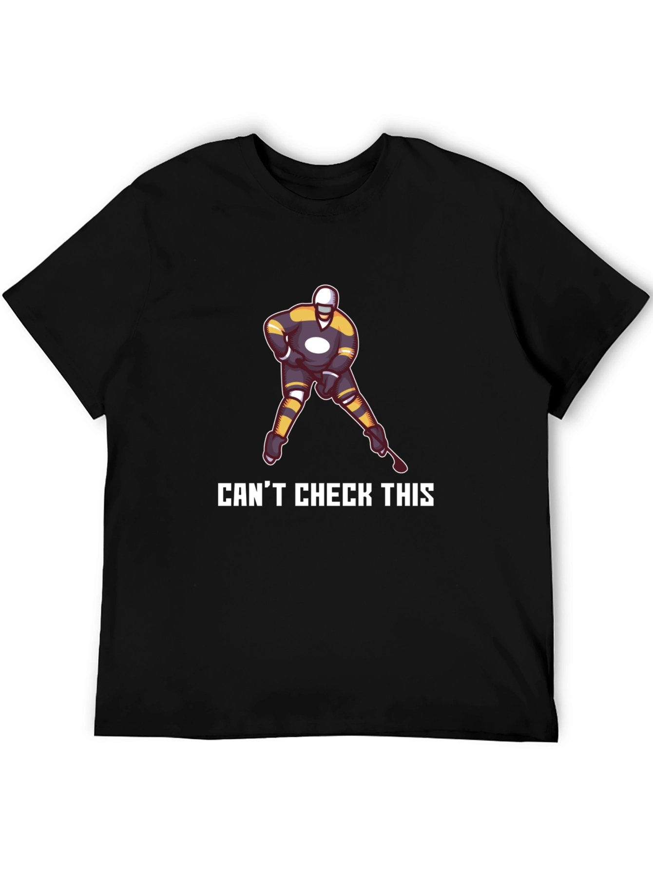 Cant Check This Hockey Graphic T-Shirt