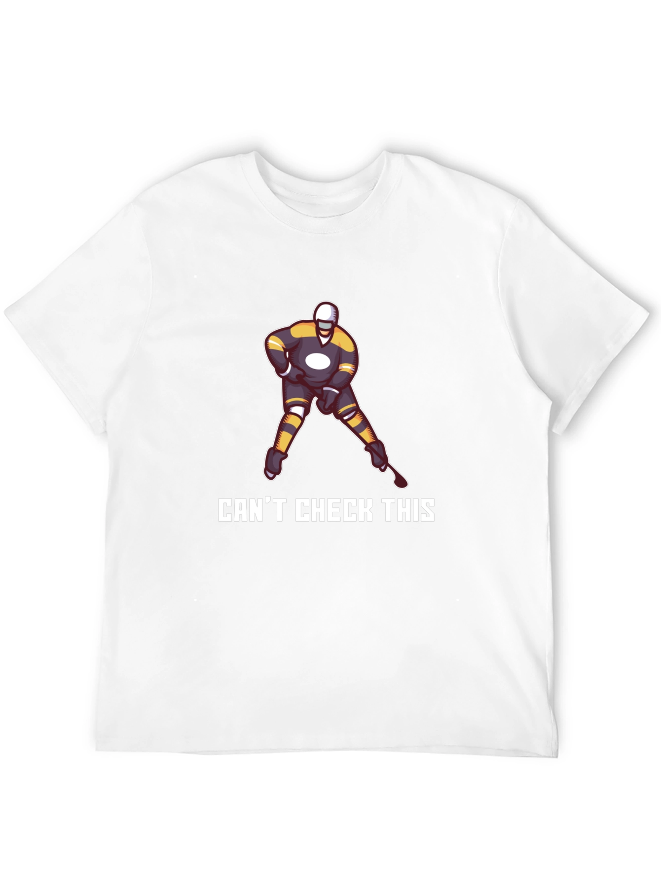 Cant Check This Hockey Graphic T-Shirt