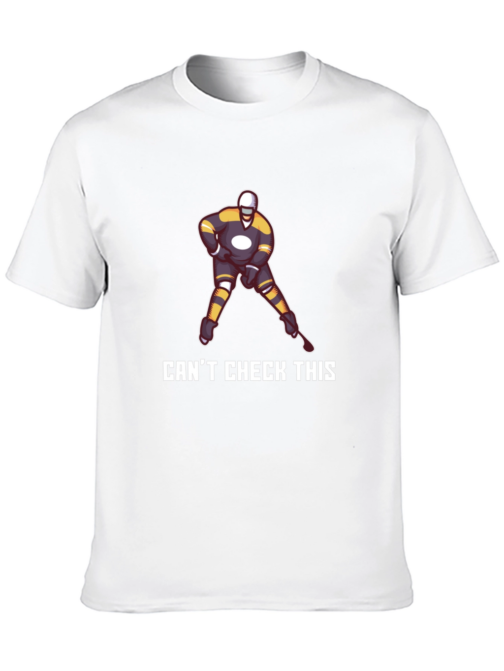 Cant Check This Hockey Graphic T-Shirt
