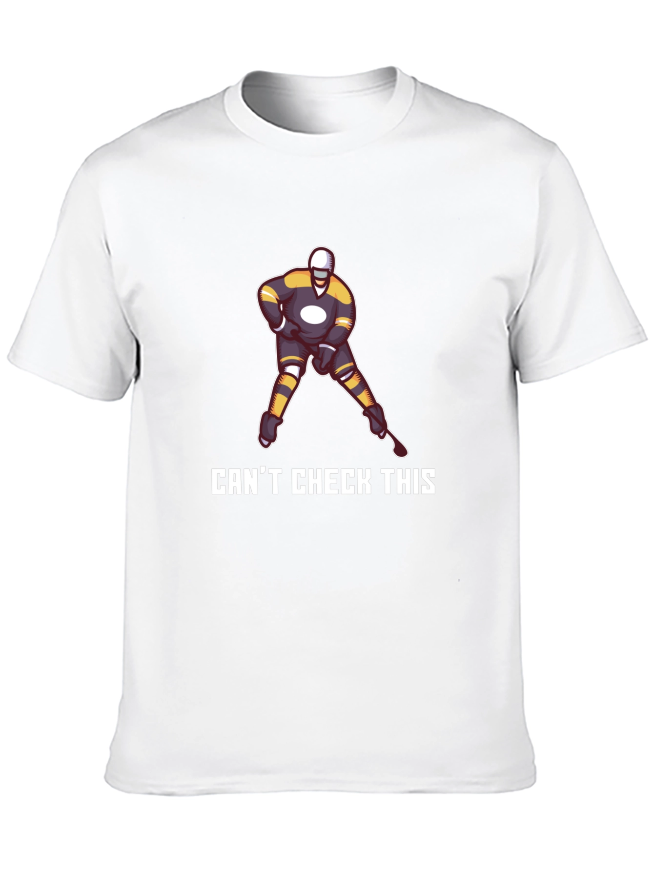 Cant Check This Hockey Graphic T-Shirt