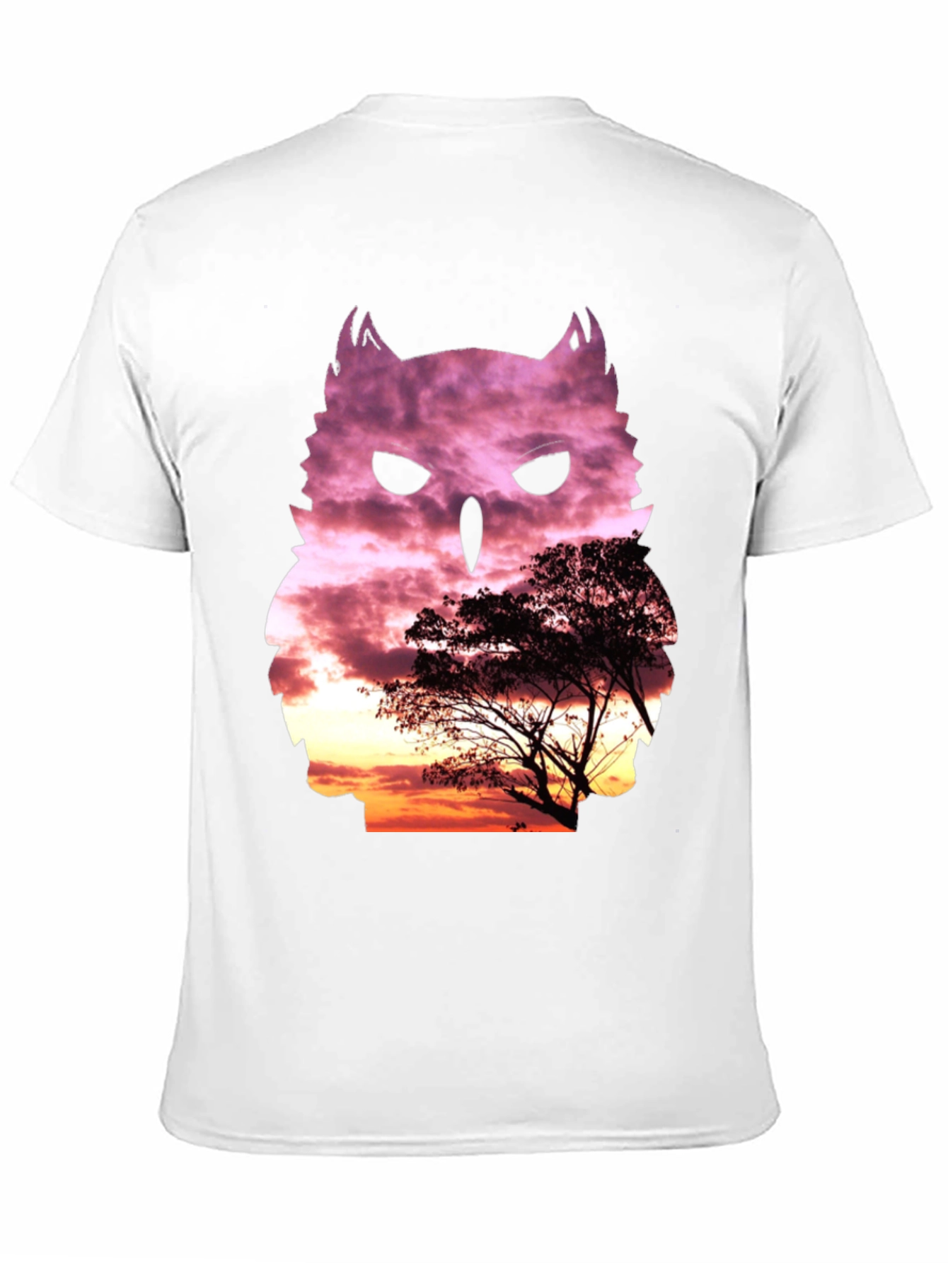 Owl Sunset T-Shirt - Nature Inspired Graphic Tee