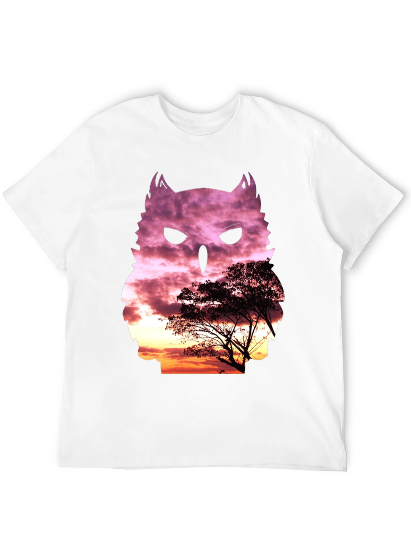 Owl Sunset T-Shirt - Nature Inspired Graphic Tee