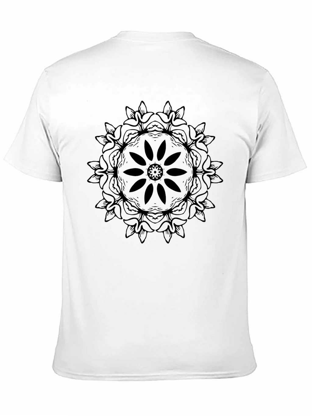 Black Mandala Graphic Tee - Stylish Unisex Shirt