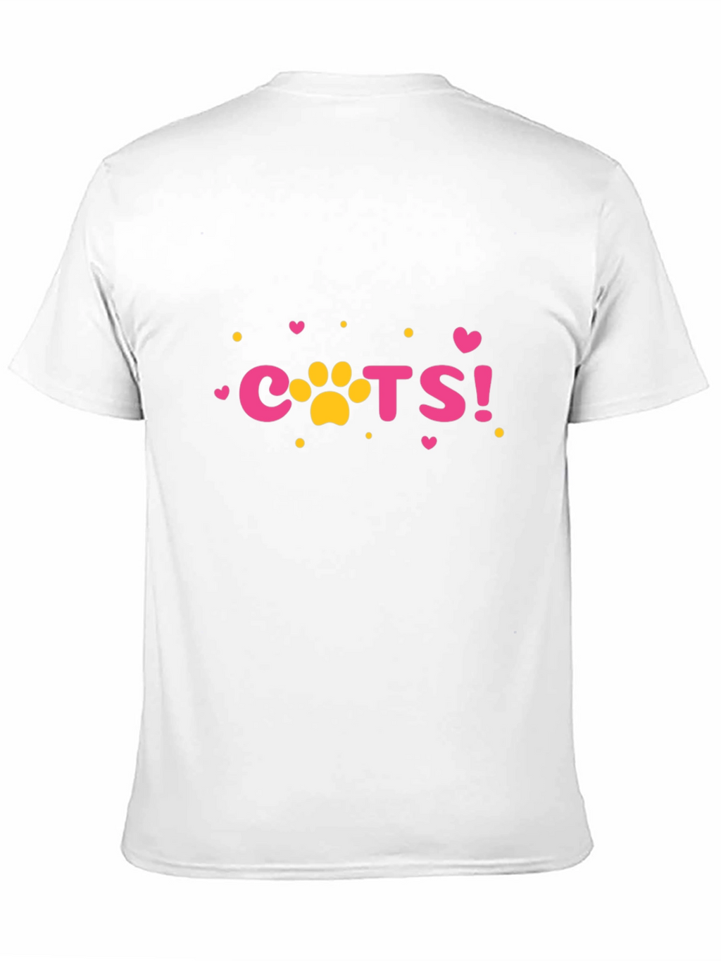Cats Paw Print Graphic Tee - Casual Style