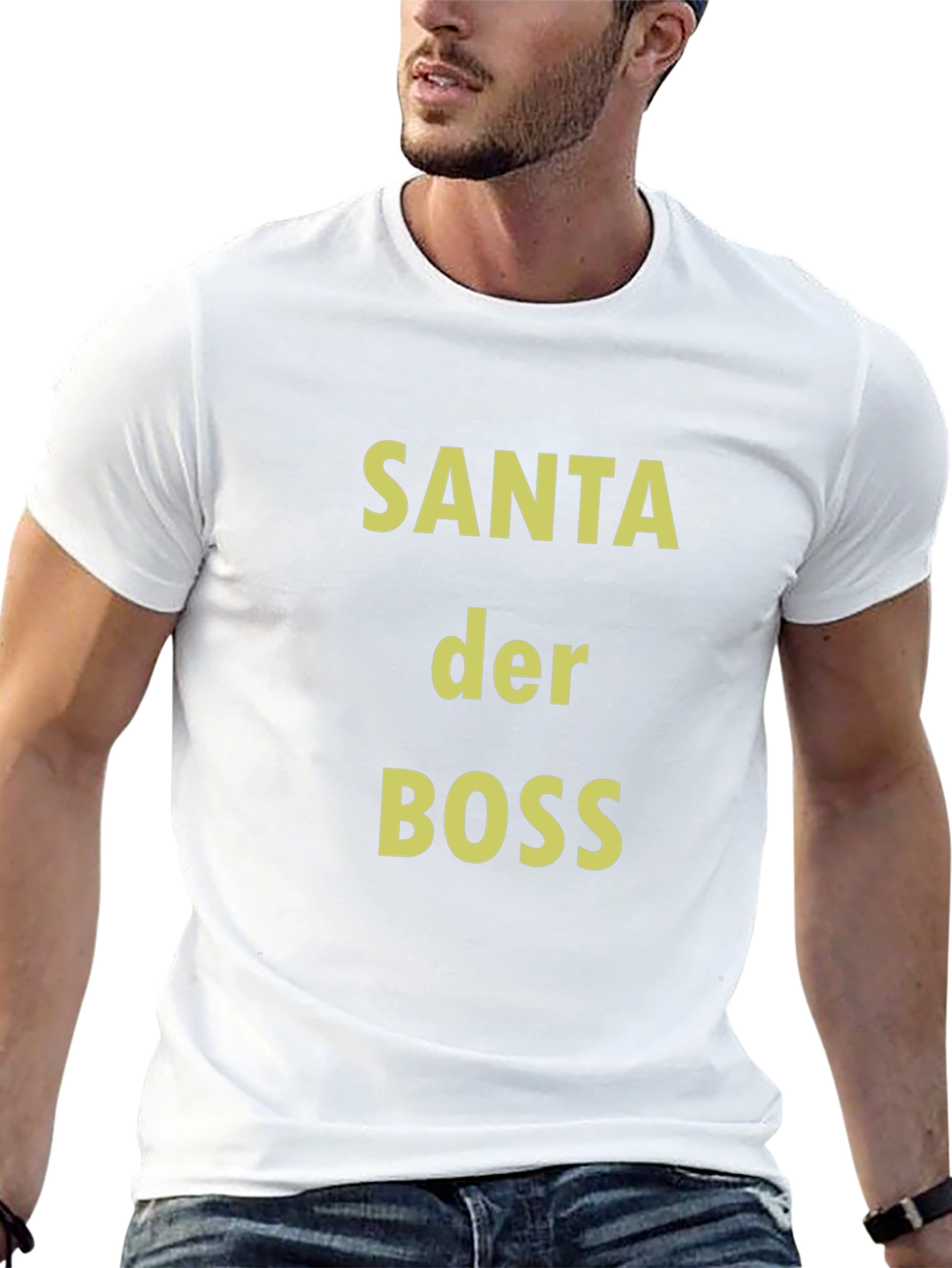 Santa Der Boss T-Shirt - Festive Holiday Apparel