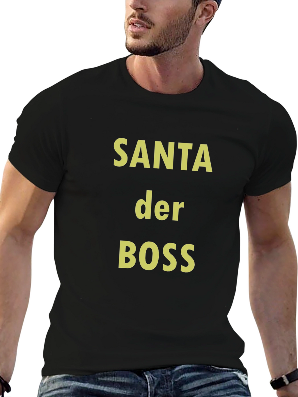 Santa Der Boss T-Shirt - Festive Holiday Apparel