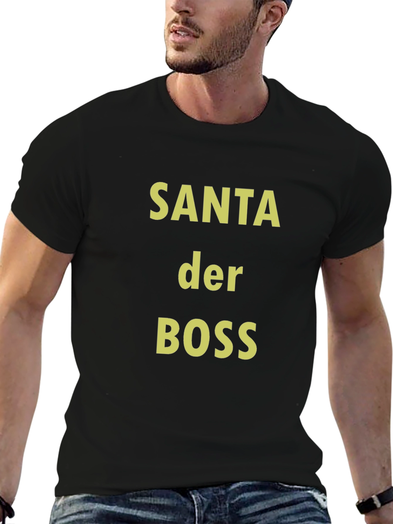 Santa Der Boss T-Shirt - Festive Holiday Apparel