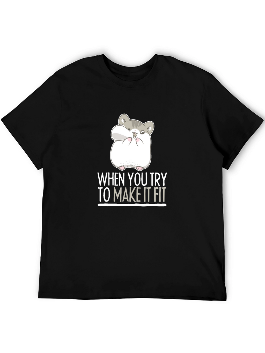 Hamster Fit Funny Graphic Tee