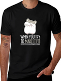 Hamster Fit Funny Graphic Tee