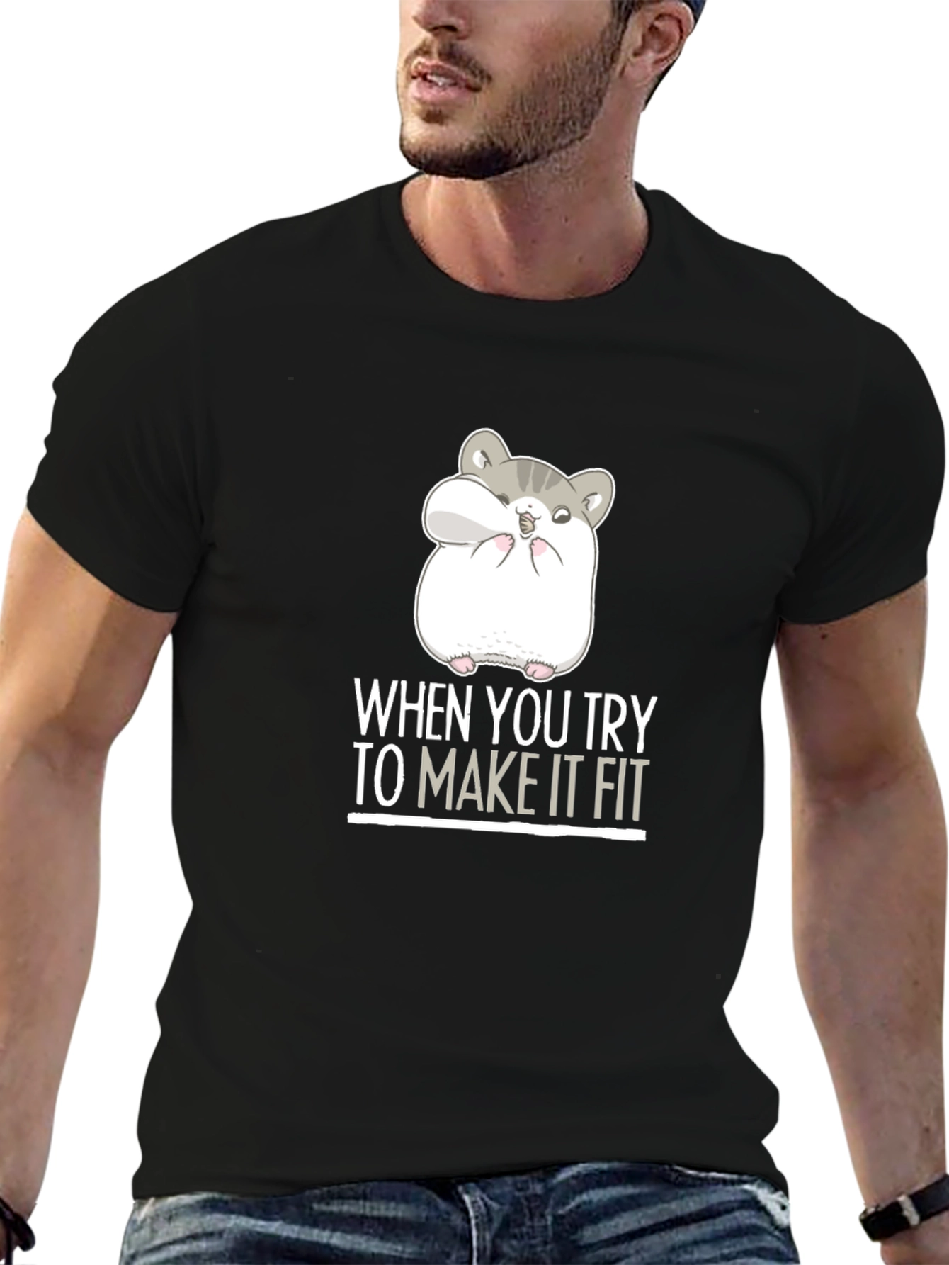 Hamster Fit Funny Graphic Tee