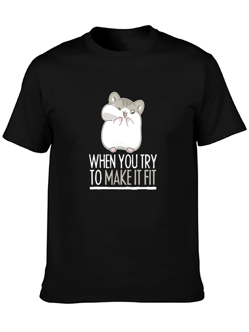 Hamster Fit Funny Graphic Tee