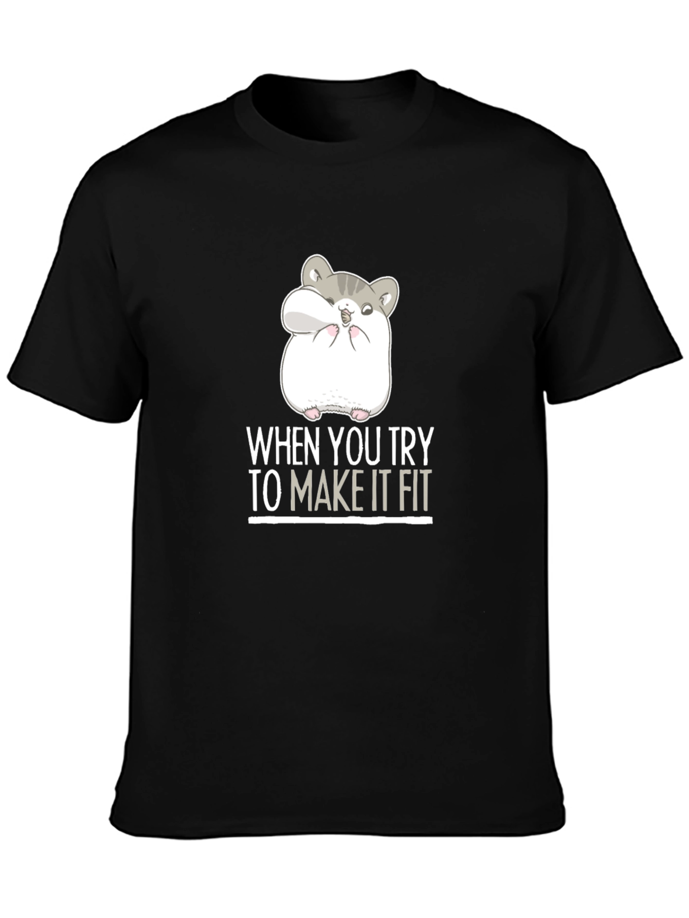 Hamster Fit Funny Graphic Tee